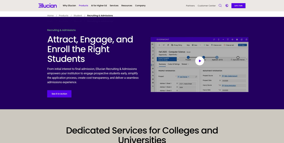 Ellucian Recruit–HubSpot Integration