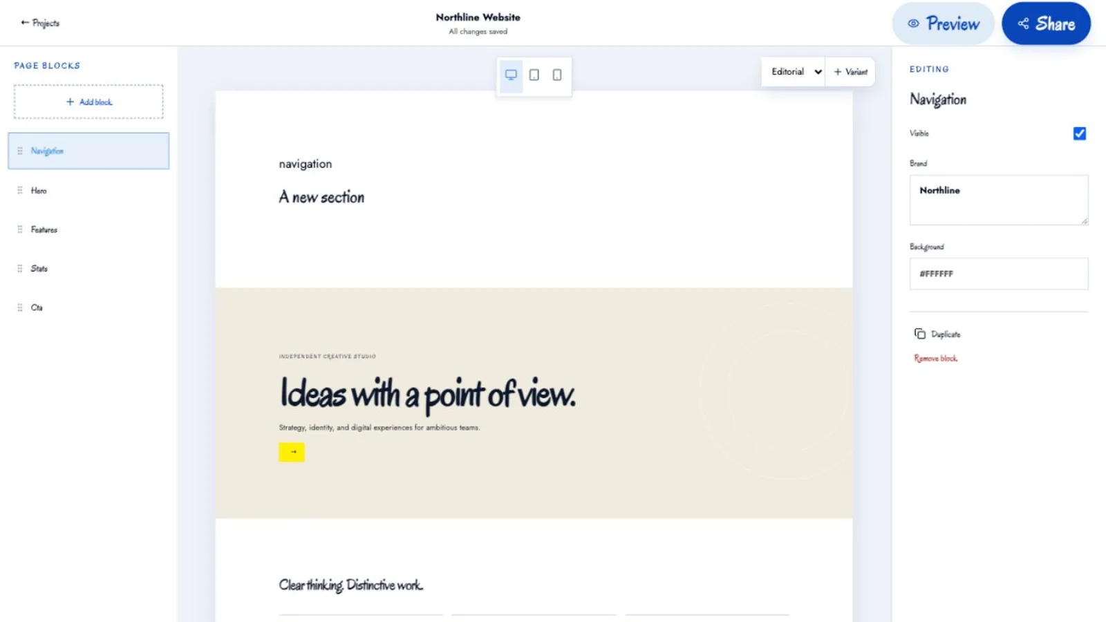 ProtoGogh responsive page editor